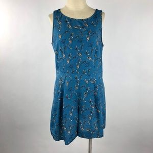 Ann Taylor LOFT Women 8 Romper Blue Floral Print